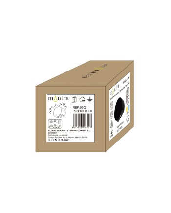 SHELLA * BAÑADOR PARED LED 3W 3000K R. NEGRO